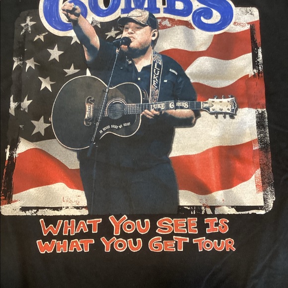 Luke Combs Concert Tee Shirt Size S NWT’s🙂🌼 - Picture 3 of 5